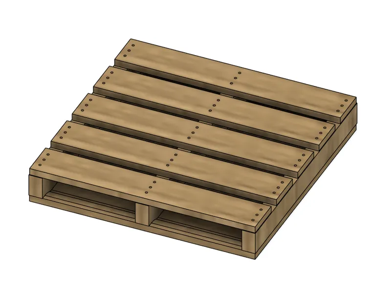 Coaster pallet with drip tray