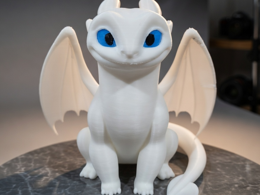 Light Fury How to Train Your Dragon - Detailed Art