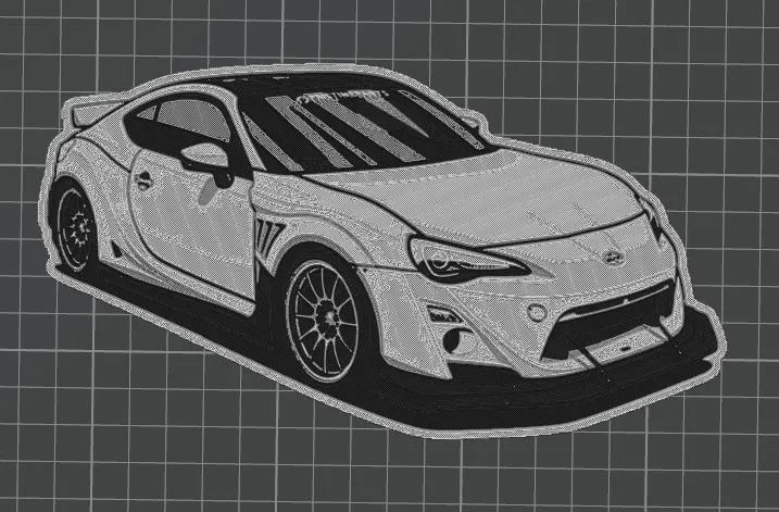 Subaru brz hueforge by HunterABCZ - MakerWorld