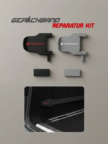 Clip o pieza de sujeción: Audi A6 C7 Gepäckband-Clip / Reparatur-Ersatz — vista de referencia 2