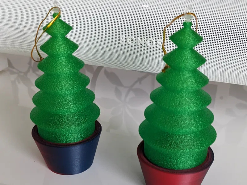 Xmas Tree and Base - fuzzy skin for tree