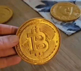 Bitcoin double sided coin