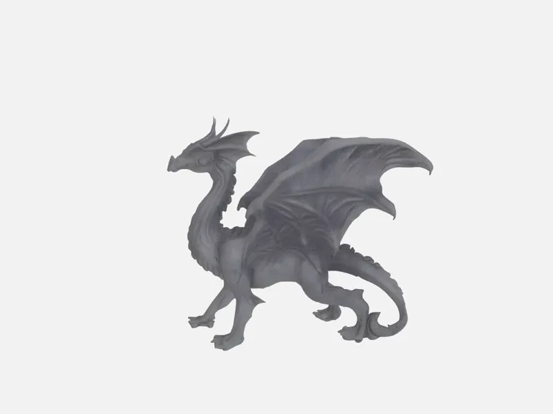 Dark Dragon Figurine For Kids and DND