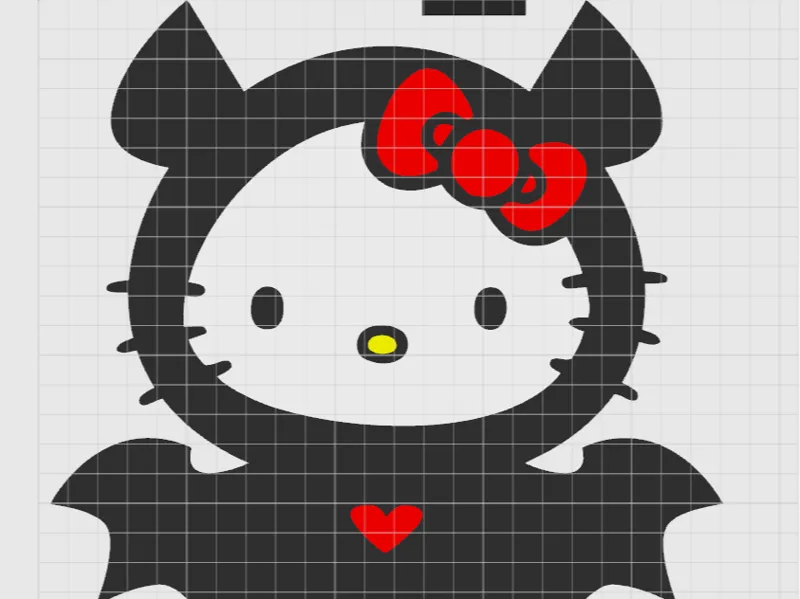 Hello Kitty Bat Wall Art