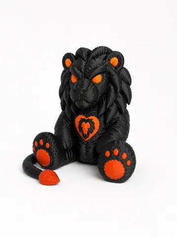 Adorno temático: Stitchborn Lion – Dark Plush King — vista de referencia 4