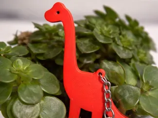 Cute Long-Neck Dinosaur Keychain