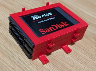 2.5" SSD Caddy for PC Case - Joinable / Stackable