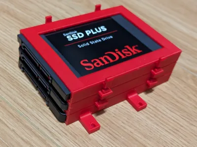 2.5" SSD Caddy for PC Case - Joinable / Stackable