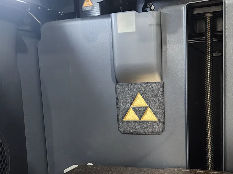 P1S inside Purge chute cover - Triforce