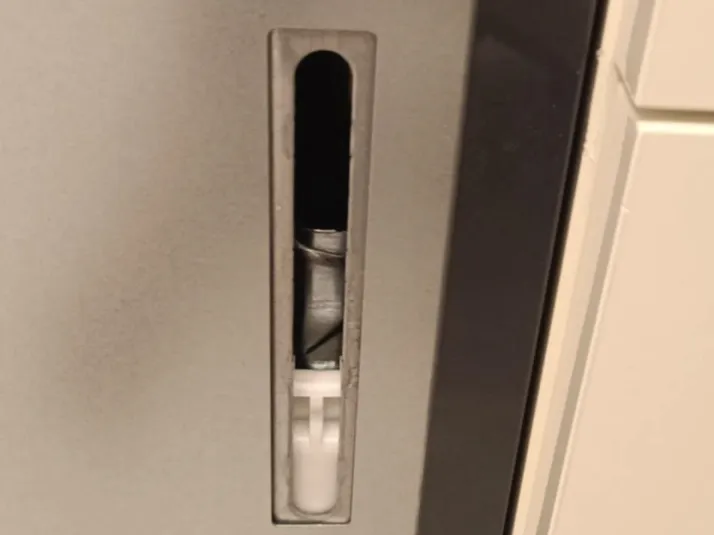 Front panel bracket for Candy dishwasher