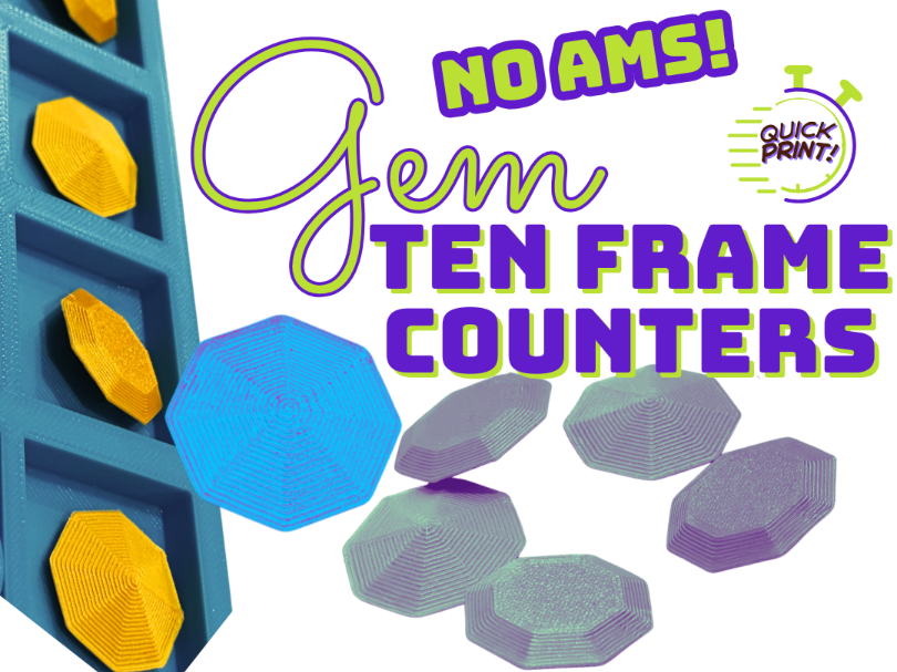 Gem Counters for Ten Frame or Loose Parts
