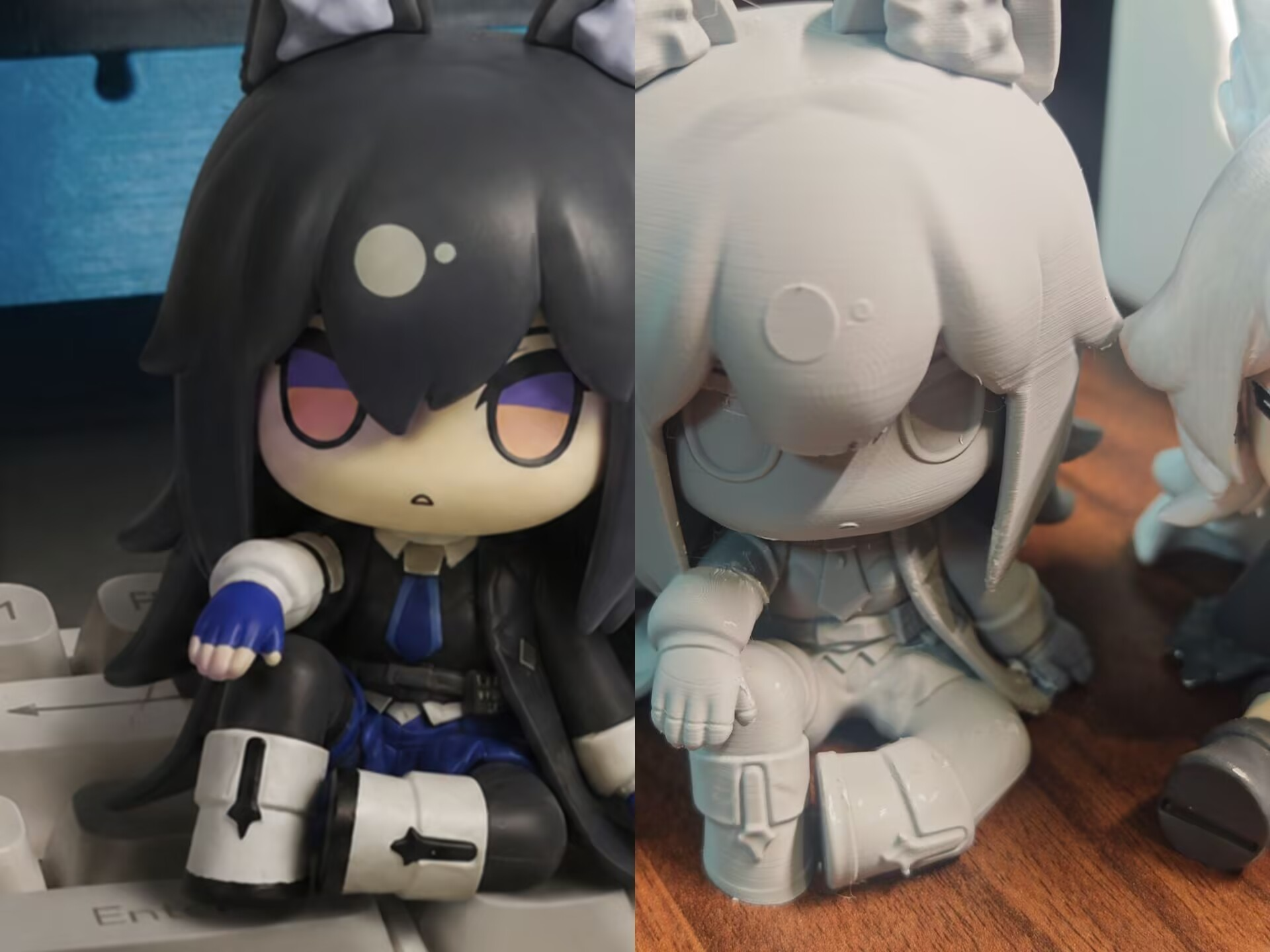 明日方舟 德克萨斯Q版白模