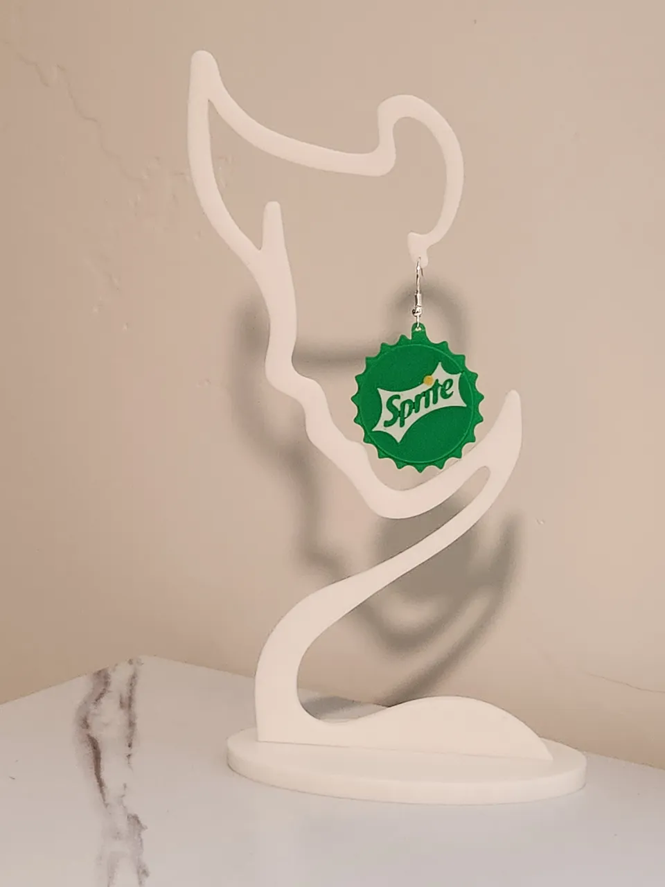 Sprite Bottle Cap Earrings view 2