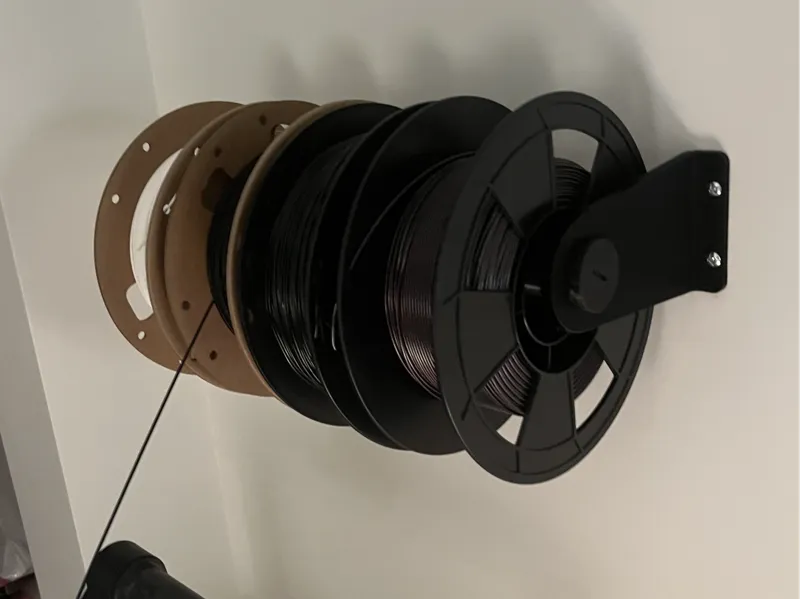 Adjustable Wall-Mounted 3D Printer Filament Holder