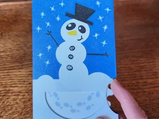 Interactive Gift Card Holder - Christmas Snowman