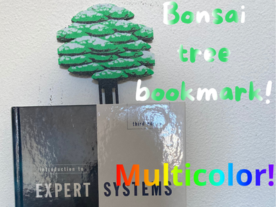 Bonsai tree bookmark