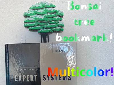 Bonsai tree bookmark