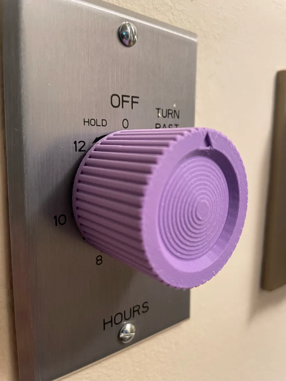 Attic Fan Timer Knob by bogie6953 MakerWorld