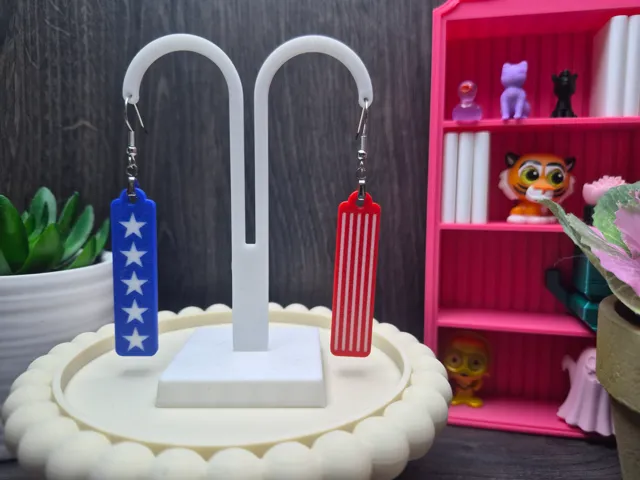 Patriotic Bar Earrings