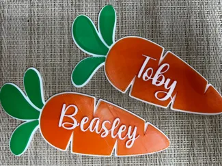 Easter Carrot Nametag No AMS Needed