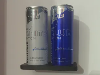 Support/présentoir de canette mural minimaliste