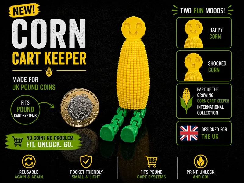 UK Pound Corn Cart Keeper