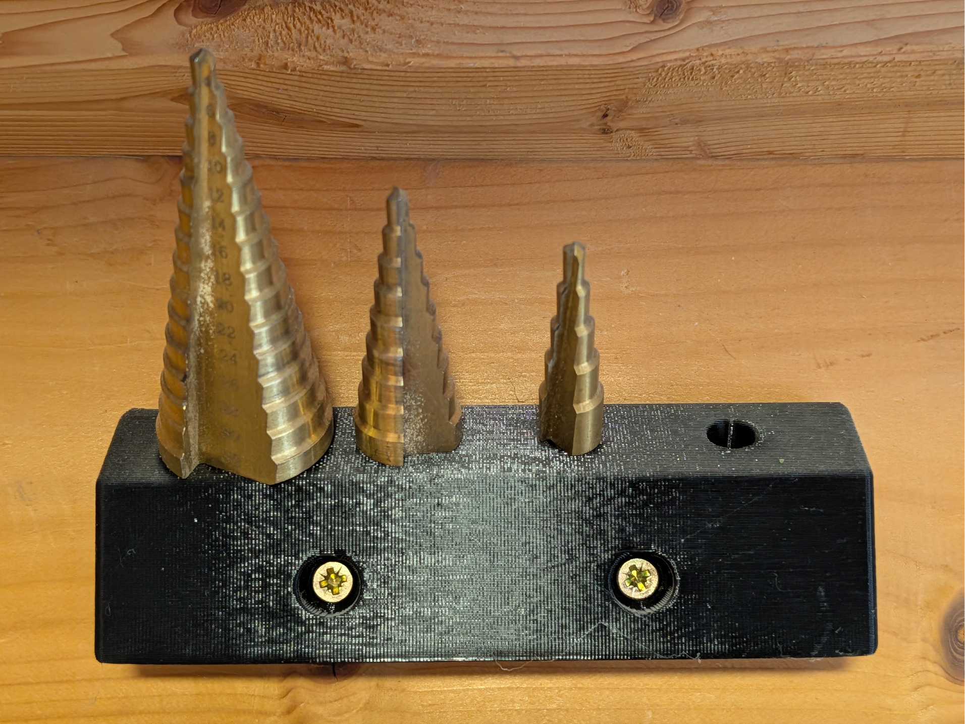 Step Drill Bit Holder / Wall Mount Organizer