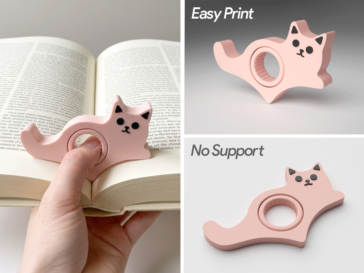 Cute Cat Book Holder| Easy Reading Companion