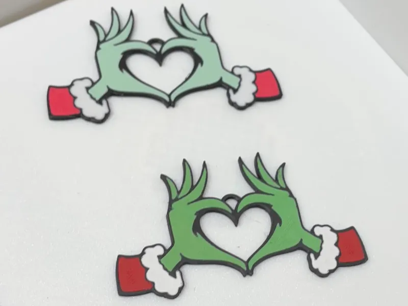 Christmas Grinch Hands Hanging Decoration