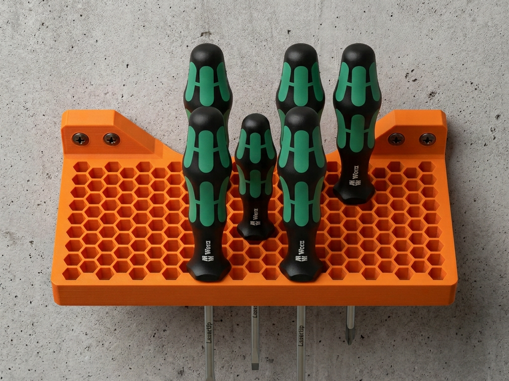 Wall Mounted Screwdriver Organizer - 1