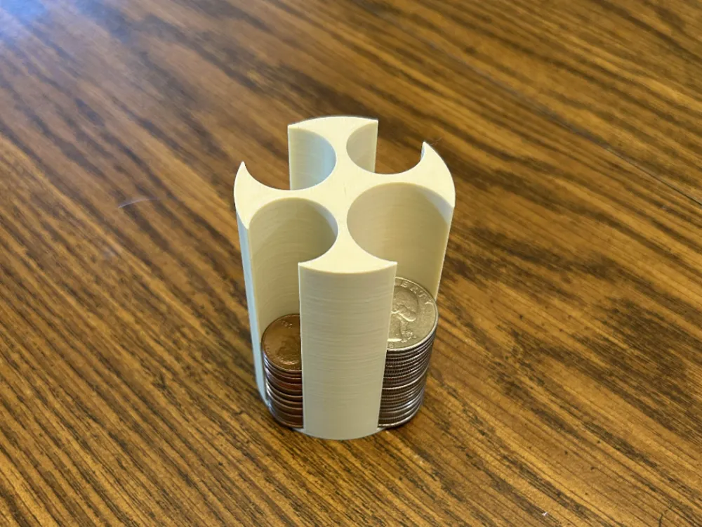 Stacking US Coin Holder/Organizer (Solid) - Free 3D Print Model ...