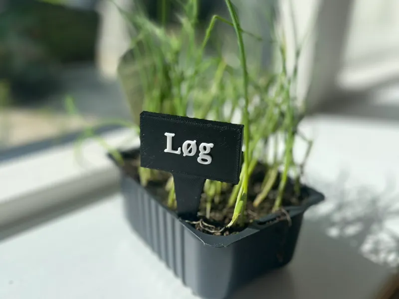 Garden sign for your kitchen garden Løg