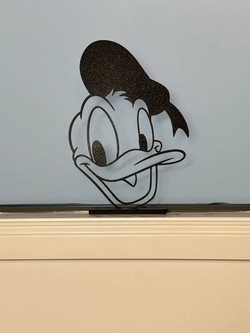 Donald Duck with stand