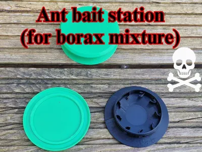Ant bait station Round for borax mixture