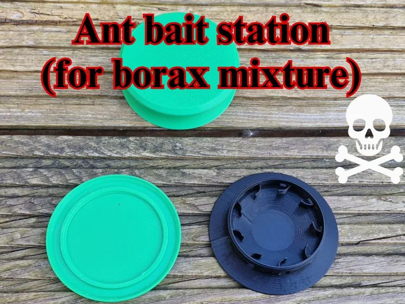 Ant bait station Round for borax mixture