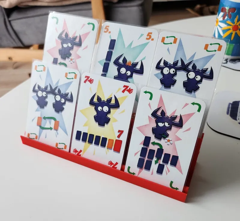 Two level cards holder