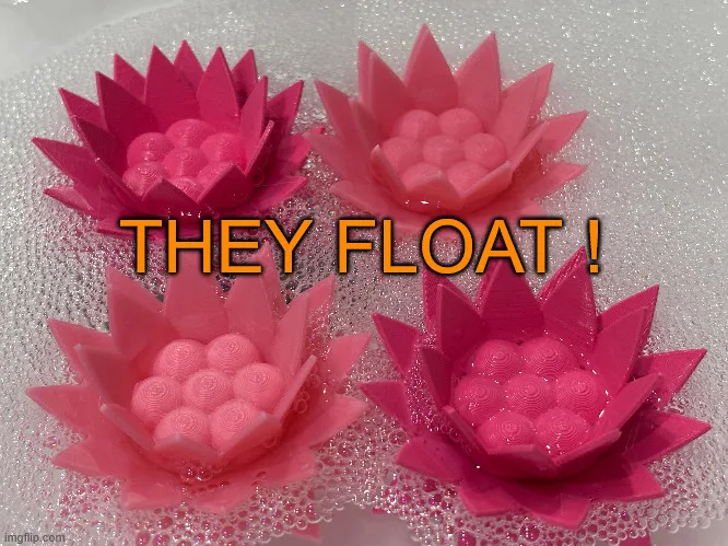 Floating Bath Flowers - Valentines