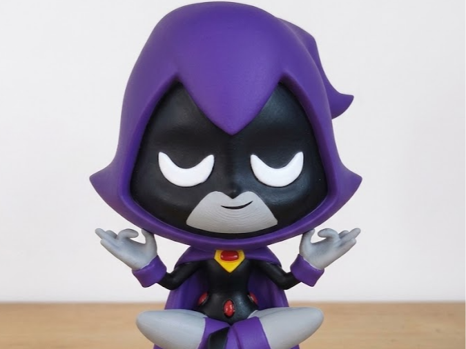 Chibi "Raven" Teen Titans GO! Meditating Figurine