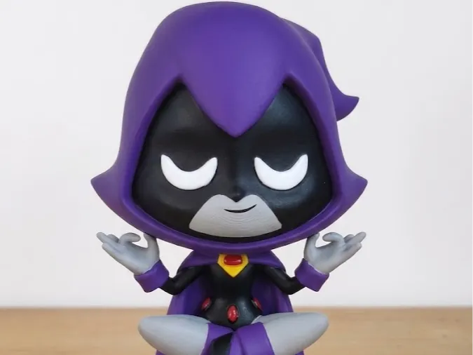 Chibi "Raven" Teen Titans GO! Meditating Figurine