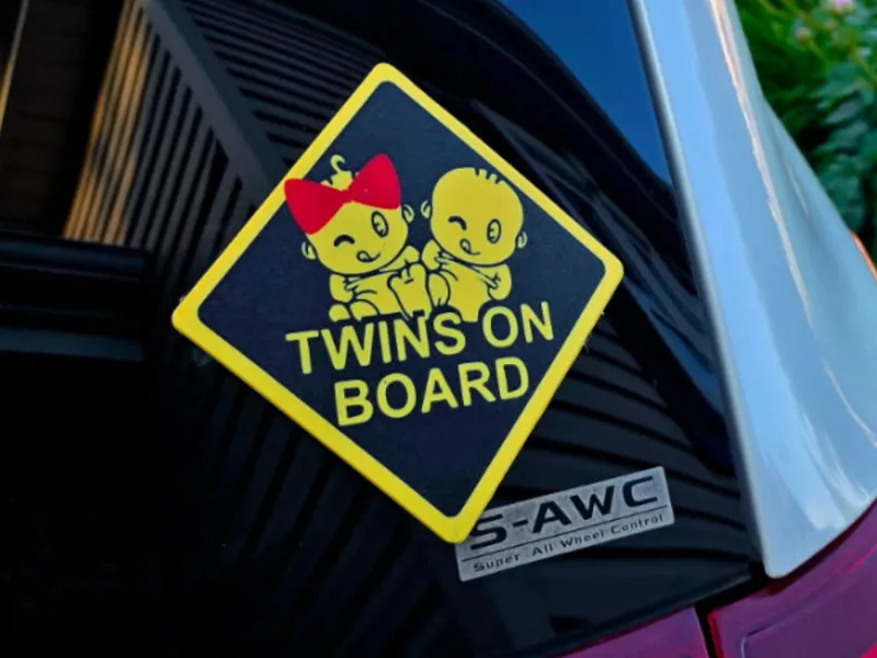 Baby on board Twins edition