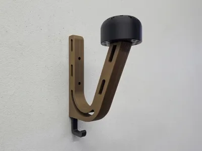 Universal Helmet Holder with Optional Glove Hook