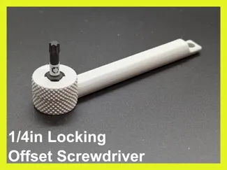 Secure Bit Locking Offset Screw Driver - 1/4 Bits