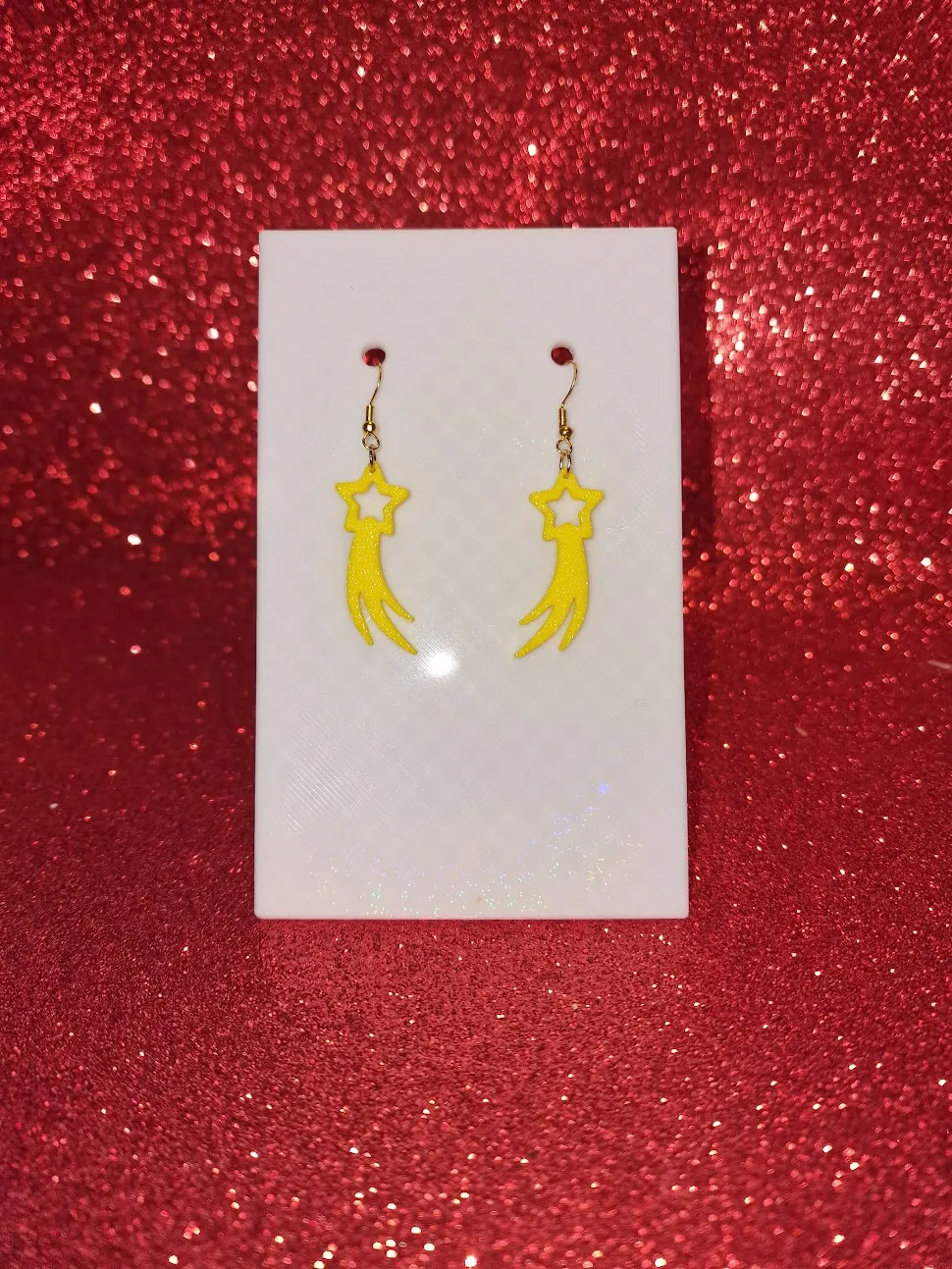 Shooting star earrings view 2