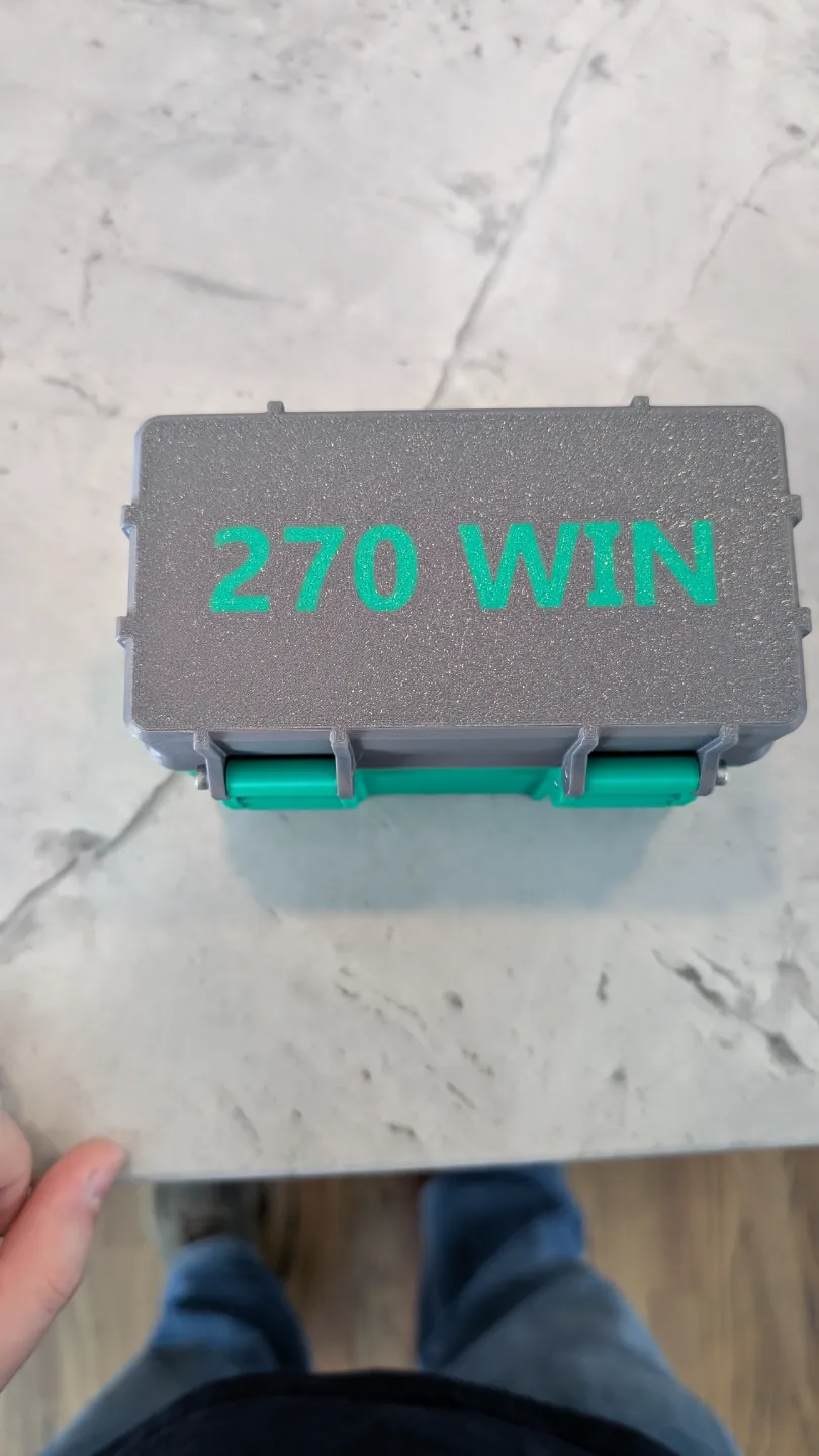 270 Winchester 50rnd Ammo Box - Free 3D Print Model - MakerWorld