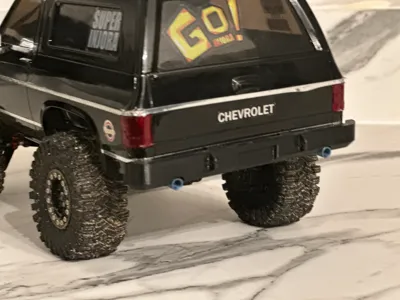 FMS FCX24 K5 Rear Bumper and Exhaust