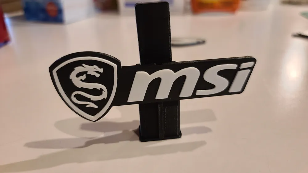 MSI Badge (GPU Support Riser Compatible) by dakjones82 - MakerWorld