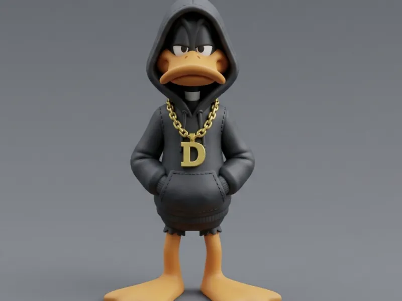 Urban Style of Daffy Duck from Looney Tunes