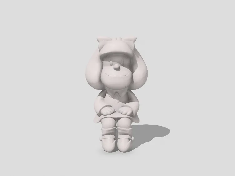 Figure Mafalda Sitting Fan Art