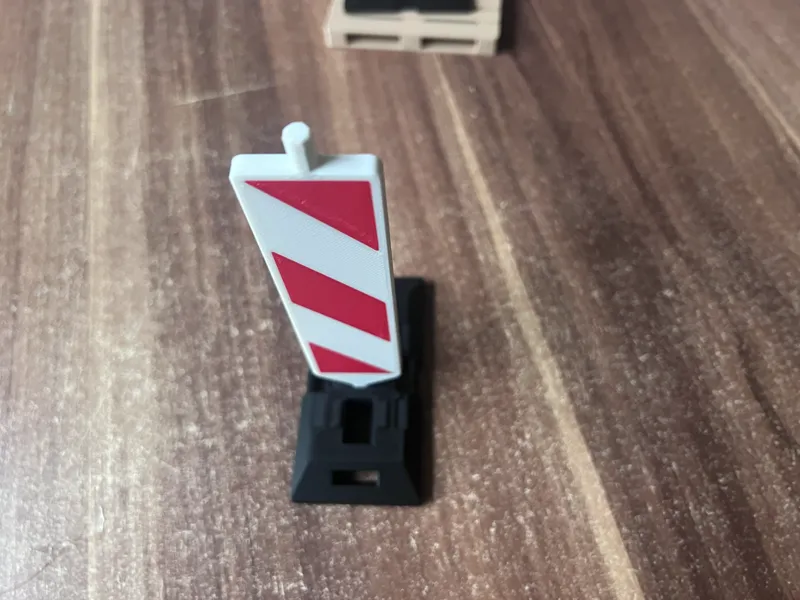 Leitbaken Warnbaken Warnschild 1/10 Scale Modell