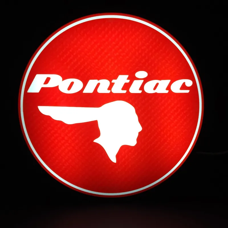 1930-1956 Pontiac Logo LED Light Box